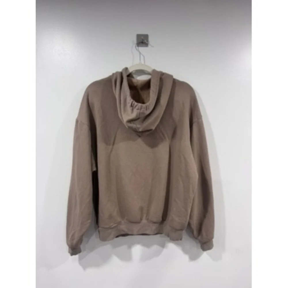 Alo Yoga Accolade Hoodie Taupe Brown Pullover Oversized Sweatshirt Women Small
